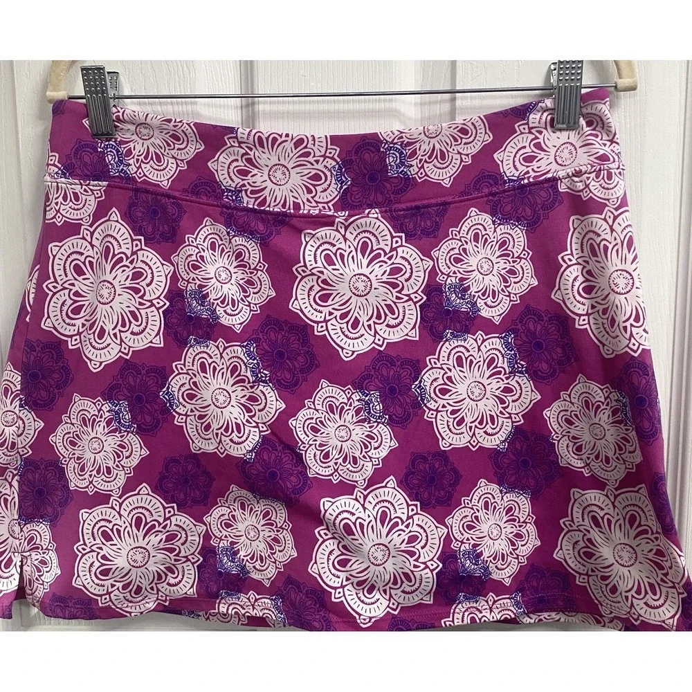 Tranquility by Colorado Clothing Women's Golf Skort‎ Pink/White/Purple Sz.M